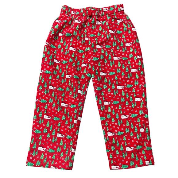 Vineyard Vines Holiday Christmas Whale Lounge Pants Size 4T - Picture 2 of 5
